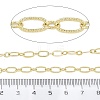 Brass Oval Link Chains KK-C251-27G-3