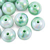 Two Tone Opaque Acrylic Beads SACR-T104-01A-5