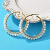Beaded Hoop Earrings EJEW-JE03830-01-1