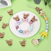 10Pcs Cartoon Elk Silicone Beads JX706A-6