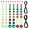 DIY Button Findings Kits DIY-TA0014-70-1