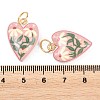Printed Opaque Acrylic Pendants SACR-P036-01F-G-3