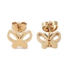 PVD Vacuum Plating 304 Stainless Steel Stud Earrings for Women EJEW-A048-48B-G-2