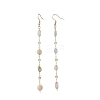 Handmade Natural Morganite Beaded Chains Earring & Necklaces Sets SJEW-JS01342-01-6