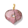 Natural Rhodonite Pendants G-B188-02G-08-1