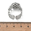 304 Stainless Steel Cuff Ring Components SA-CBA37BC-17C-P-3