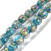 Handmade Dichroic Foil Glass Beads Strands DICH-U001-02G-1
