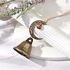 Iron Bell Pendant Decoration HJEW-JM02233-2