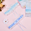 2Pcs 2 Styles Polyester Garter Leg Ring AJEW-CY0001-91-3