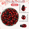 60Pcs Handmade Lampwork Beads Strands LAMP-LT0001-02-2