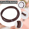 Braided Leather Cord with Core WL-CL0001-01D-5