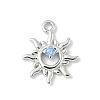 Brass Micro Pave Cubic Zirconia Charms KK-M326-20C-P-1