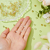 100Pcs 2 Colors Brass European Beads KK-DC0005-07-3