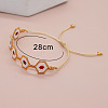 Handmade Glass Seed Bead Braided Bead Bracelets YX9052-1-3