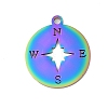 Ion Plating(IP) 304 Stainless Steel Pendants STAS-T044-236M-1