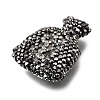 Handmade Polymer Clay Rhinestone Beads CLAY-Z006-04A-2