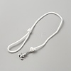 Survival Polyester Cord Bracelet with Alloy Shark Shape Clasps BJEW-WH0014-046P-04-2
