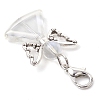 Angel Glass Pendant Decorations HJEW-JM02783-4