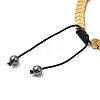 Synthetic Non-magnetic Hematite Arrow Braided Bead Bracelets BJEW-E080-01A-3