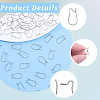 60Pcs 316 Surgical Stainless Steel Hoop Earrings Findings STAS-BBC0010-02-6