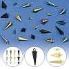 24Pcs 8 Styles 304 Stainless Steel Pendants STAS-FS0002-25B-2