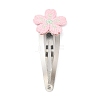 Polyester Embroidered Flower Snap Hair Clips PHAR-JH00095-3