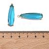 Transparent Glass Pendants GLAA-T007-15G-3