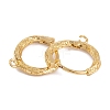 Rack Plating Brass Hoop Earring Findings KK-S374-03G-2