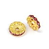 Brass Rhinestone Spacer Beads RB-A014-L12mm-27G-1