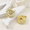 Brass Stud Earrings for Women EJEW-U035-02G-2