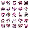 Gothic Pink Skeleton PP Waterproof Stickers PW-WG64FFD-01-4