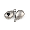 304 Stainless Steel Charms Ion Plating(IP) STAS-I342-09P-3