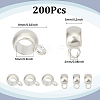 200Pcs Alloy Rondelle Tube Bails FIND-SC0009-52-2