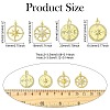 8Pcs 4 Styles Brass Micro Pave Cubic Zirconia Pendants KK-CJ0003-81-2