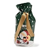 Christmas Santa Claus Plastic Packing Pouches Drawstring Bags ABAG-Q053-03E-3