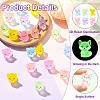 30Pcs 6 Colors Luminous Resin Fox Display Decoration CRES-CJ0001-81-3