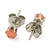 304 Stainless Steel Stud Earrings EJEW-I308-01B-3