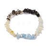 Capricornus Guardian Gemstone Stretch Bracelets BJEW-JB11108-12-1