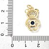 Brass Micro Pave Cubic Zirconia Pendants KK-Q068-04A-3