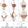 DIY Dangle Earring Making Kits DIY-OC0005-32-2