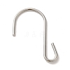 Non-Tarnish 304 Stainless Steel S-Hook Clasp STAS-C085-03K-P-1