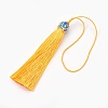 Polyester Tassel Pendant Decorations HJEW-WH0003-A06-AS-1