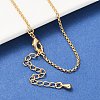 Long-Lasting Plated Brass Cable Chain Necklaces NJEW-K112-10G-NF-3