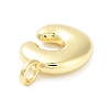 Rack Plating Brass Balloon Letter Pendants KK-C050-01G-C-2