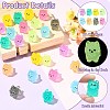 40Pcs 8 Colors Luminous Dog Miniature Ornaments DJEW-CJZ0001-004-3