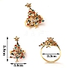 Christmas Tree Alloy Napkin Rings AJEW-TAC0027-11B-2