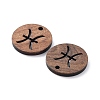 Walnut Wood Laser Cut Pendants WOOD-Q051-06K-2