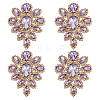 4Pcs Teardrop Shape Hotfix Rhinestone PATC-FG0002-25C-1