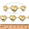 304 Stainless Steel Heart Link Chains CHS-G042-06G-2