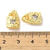 Brass Micro Pave Cubic Zirconia Pendants KK-H461-06G-03-3